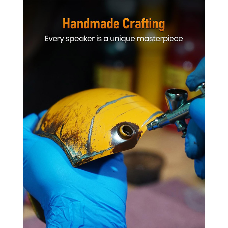 خرید اسپیکر GravaStar Mars Pro - بی‌سیم - نسخه War Damaged Yellow